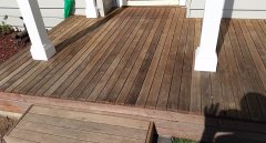 20 year old decking. Cleaned.
